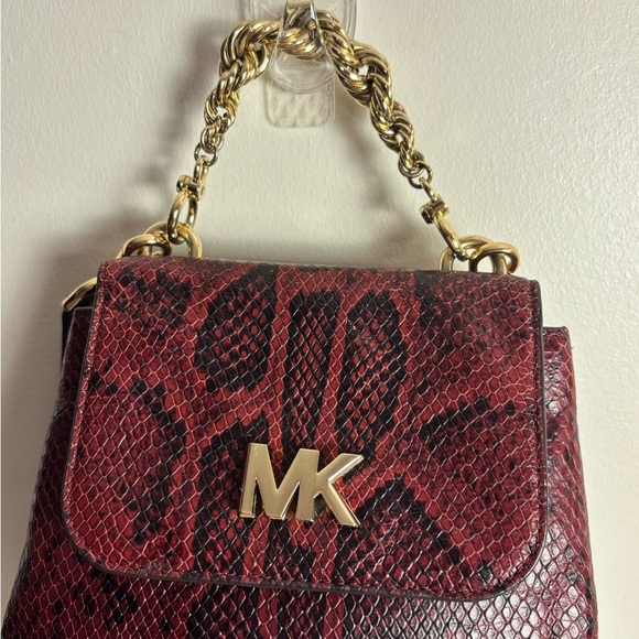 Michael Kors Mott Chain Python Mini Convertible Backpack‎ - Picture 4 of 12